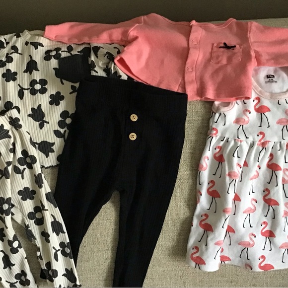 HB and Cat + Jack Other - 3-6 Month Dress/sweater and Pants Outfit